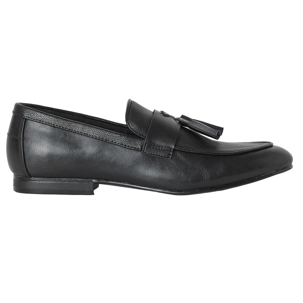 H&M Classic Black Tassel Loafers Size 10.5 44 Old Money Business Casual Office